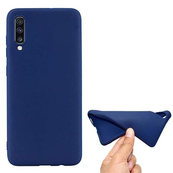 Samsung Galaxy A70 - Stilsäkert Mattbehandlat Silikonskal NKOBEE Vit Vit