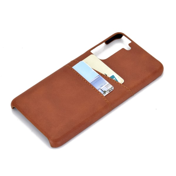 Samsung Galaxy S22 Plus - Cover med kortholder Brun