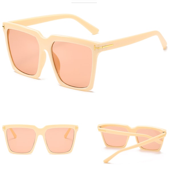 Polariserade Hög Kvalitet Solglasögon Beige