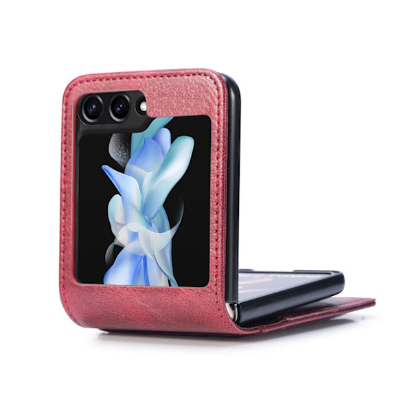 Galaxy Z Flip 5 5G - Plånboksfodral med kortfack Red