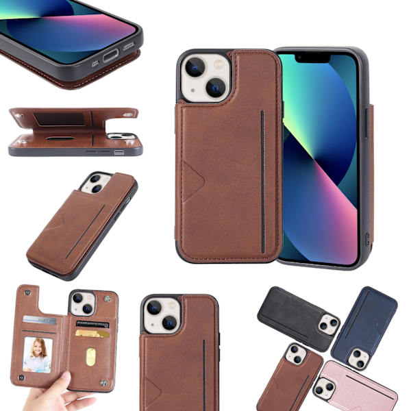 iPhone 13 - Skal med Kortfack HANMAN Roséguld