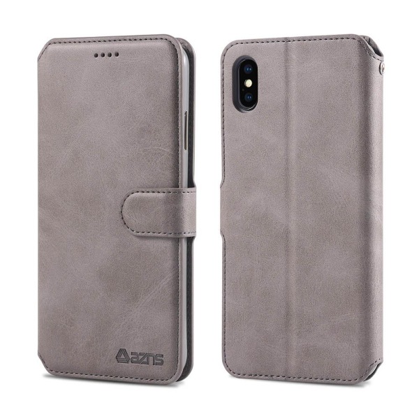iPhone XS Max - Stilsäkert Praktiskt Plånboksfodral (Yazunshi) Blå