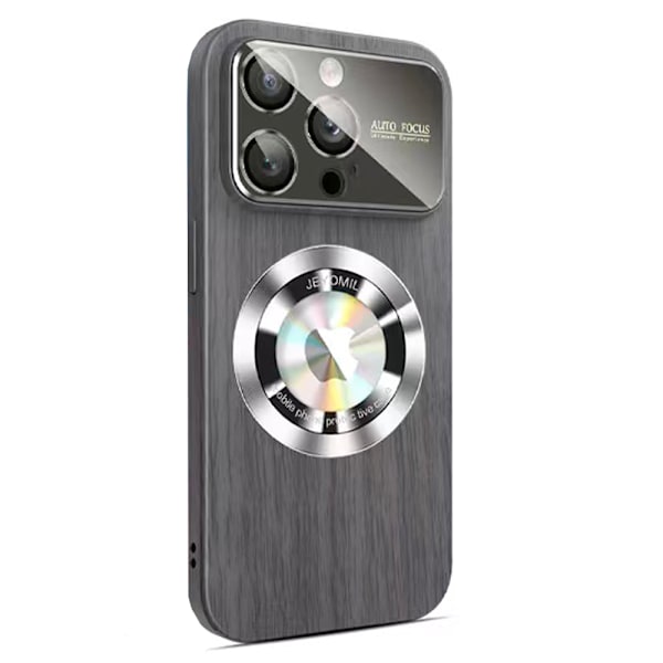 iPhone 11 pro max - Trätexturerat Magsafe Trådlöst Laddningsskal Brun