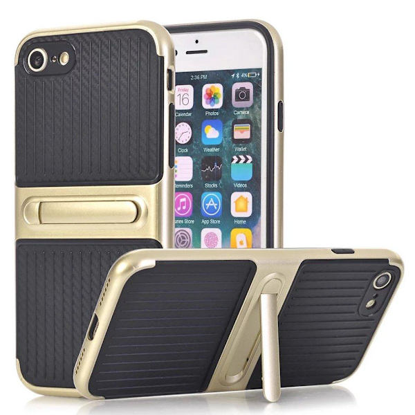 iPhone 8 - Skyddsskal med Kickstand från LEMAN Grå