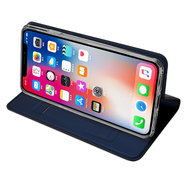 Stilrent Fodral med Kortfack av DUX DUCIS för iPhone XS Max Guld