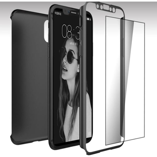 iPhone X/XS - Skyddsfodral från Floveme (Fram och bak) Silver/Grå