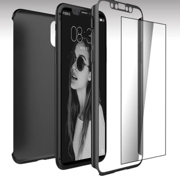 iPhone X/XS - Skyddsfodral från Floveme (Fram och bak) Silver/Grå Silver/Grå