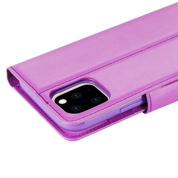 iPhone 11 Pro – käytännöllinen lompakkokotelo (HANMAN) Purple Lila