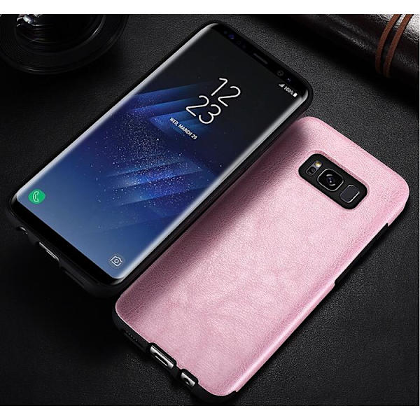 Samsung Galaxy S8+ - NKOBEE Stilrent L�derskal (ORIGINAL) Röd