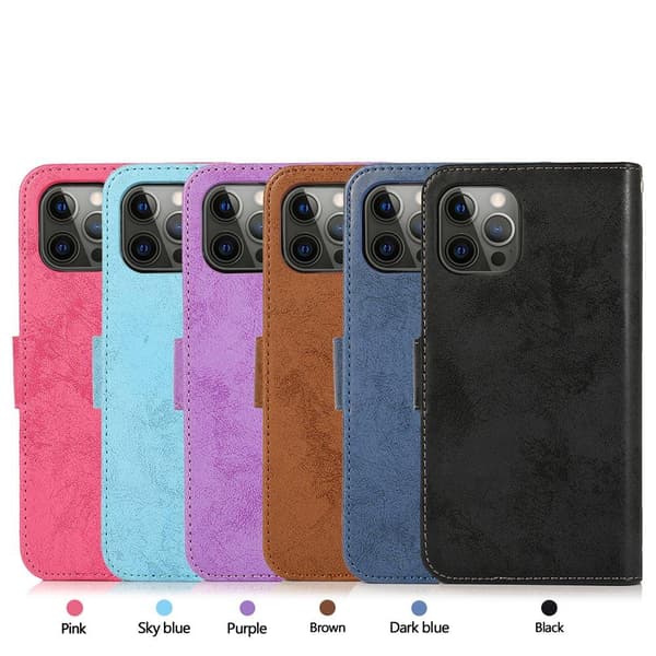 iPhone 12 Pro Max - Lompakkokotelo, jossa kaksoistoiminto Ljusblå