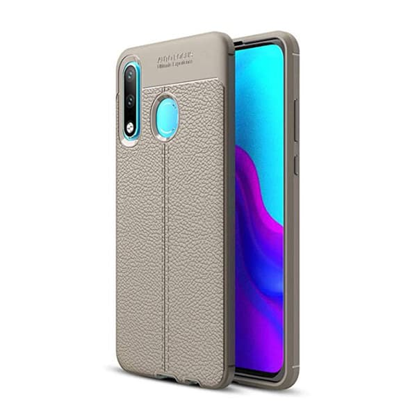 Huawei P30 Lite - Skyddande Stilrent Silikonskal (Auto Focus) Grå Grå