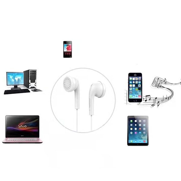 Q1 Mijiaer 3.5mm AUX Hörlurar Svart