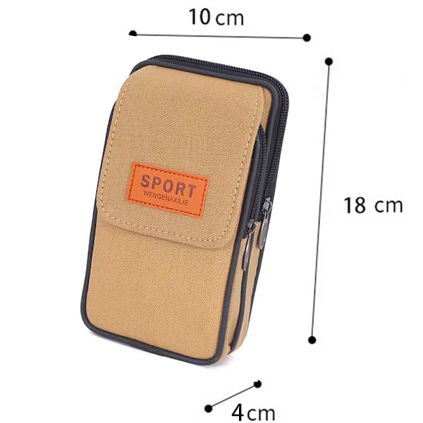 Slitstark Canvas Handväska - Din Perfekta Outdoor Partner! Kaffe