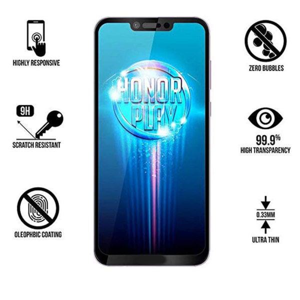 Honor Play Skærmbeskytter 2.5D HD 0.3mm Svart