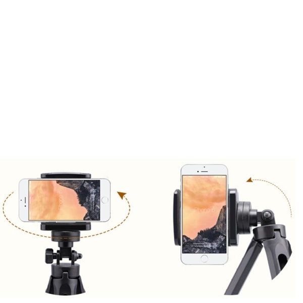 Praktiskt Kamerastativ / Tripod för kameror och Mobiltelefoner Svart