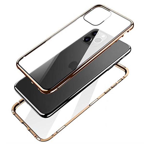 iPhone 12 - Stilfuld magnetisk dobbeltskal FLOVEME Silver
