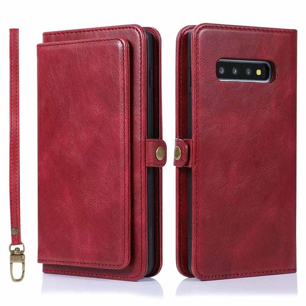 Samsung Galaxy S10 - Smart Plånboksfodral Mörkgrön