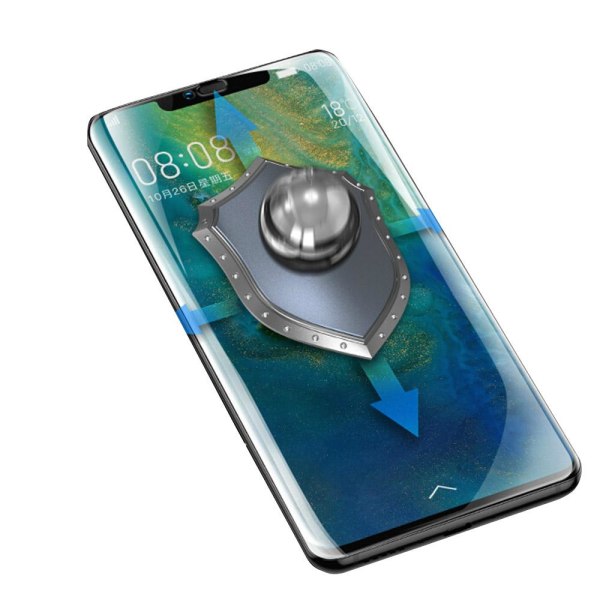 Mate 20 Pro 3-PACK Skärmskydd 9H Nano-Soft Screen-Fit HD-Clear Transparent/Genomskinlig