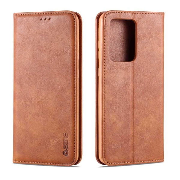 Samsung Galaxy S20 Ultra - AZNS Wallet Cover LightBrown Ljusbrun