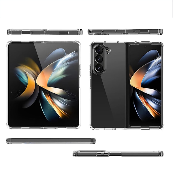 Samsung Galaxy Z Fold 6 - Hybridskal med Stötdämpande Hörn Transparent