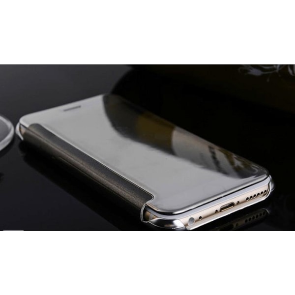 iPhone 6/6S - LEMAN Stilig Clear View-deksel (ORIGINAL) Svart