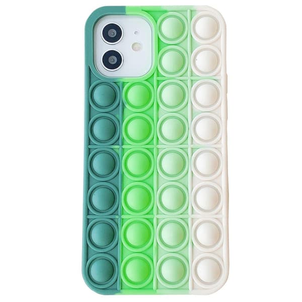 iPhone 11 - Fidget Pop It Silikonskal Rosa-Gul-Blå-Lila