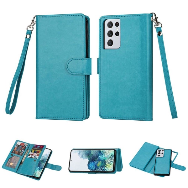 Samsung Galaxy S21 Ultra - 9-Card Wallet Case Turkos