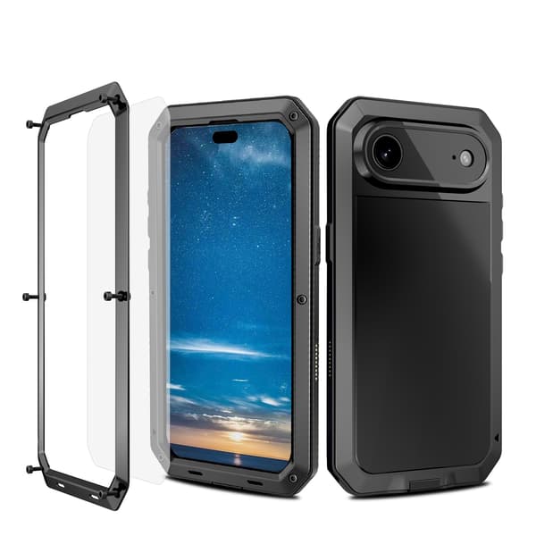iPhone 17 Air - Skyddande Aluminium Skal Silver