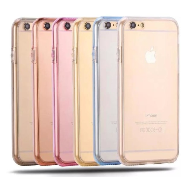 iPhone 6/6SPlus  Dubbelsidigt silikonfodral med TOUCHFUNKTION Guld
