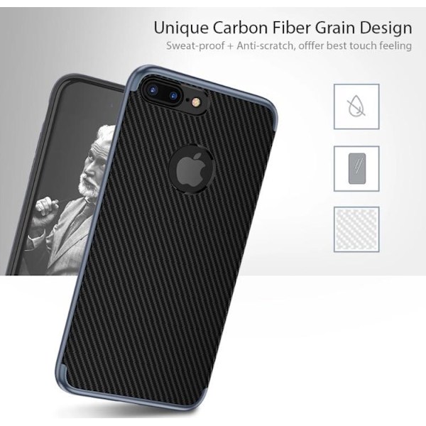 Stilrent skal till iPhone 5/5S/5SE från FLOVEME's (CARBON-serie) Grå