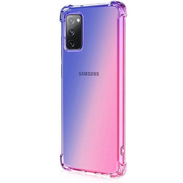 Samsung Galaxy A02S - Floveme Skal Blå/Rosa