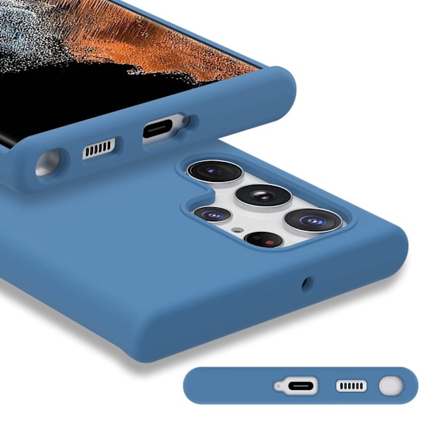Samsung Galaxy S23 Ultra - Tyylikäs suojaava ohut kuori Red