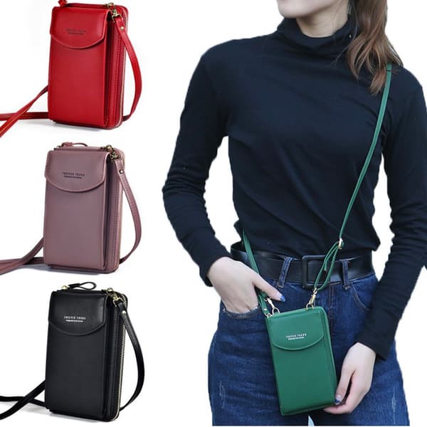 Stilsäker Hög Kvalitet Crossbody Handväska Grå