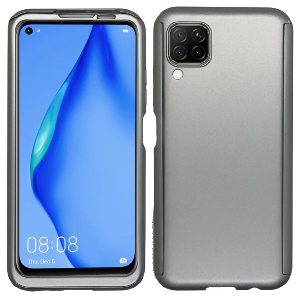 Huawei P40 Lite - Floveme Dobbelt Cover Silver