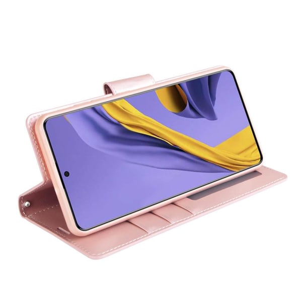 Samsung Galaxy A41 - Plånboksfodral (HANMAN) Roséguld