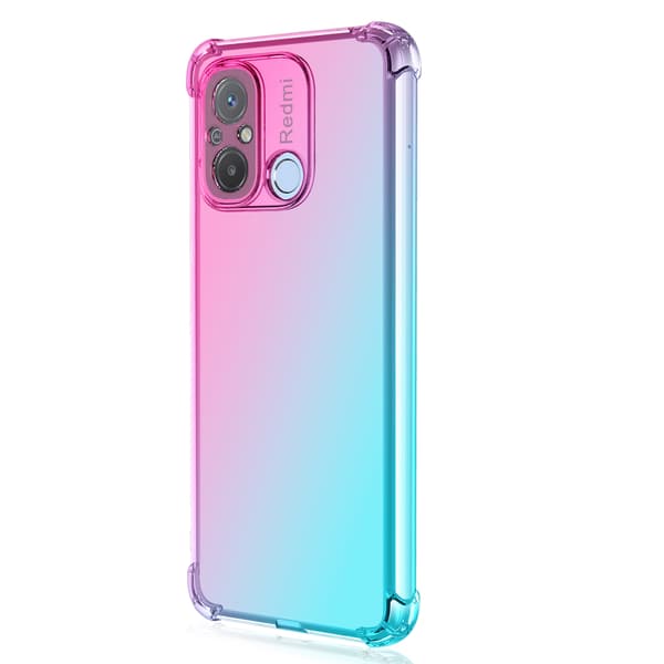 Smart Skyddsskal i Silikon - Xiaomi 12C Blue/Pink