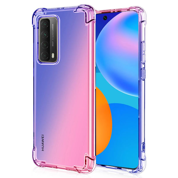 Huawei P Smart 2021 - Skal (Tjocka Hörn) FLOVEME Blå/Rosa