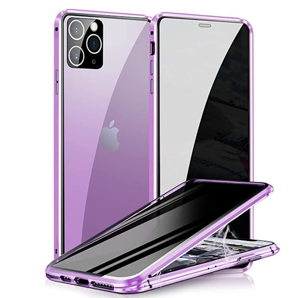 iPhone 12 Pro Max - Beskyttende magnetisk dobbeltskal Röd