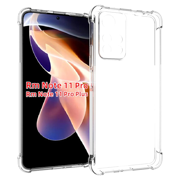 Airbag Skal för Redmi Note 11 Pro 5G - Maximalt Skydd, Minimal Design Transparent