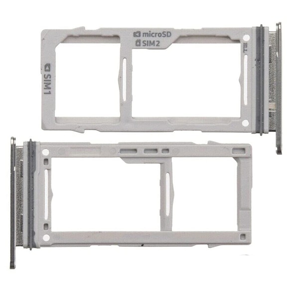 Samsung Galaxy S10e Reservdel Dual Sim-Kortläsare Silver