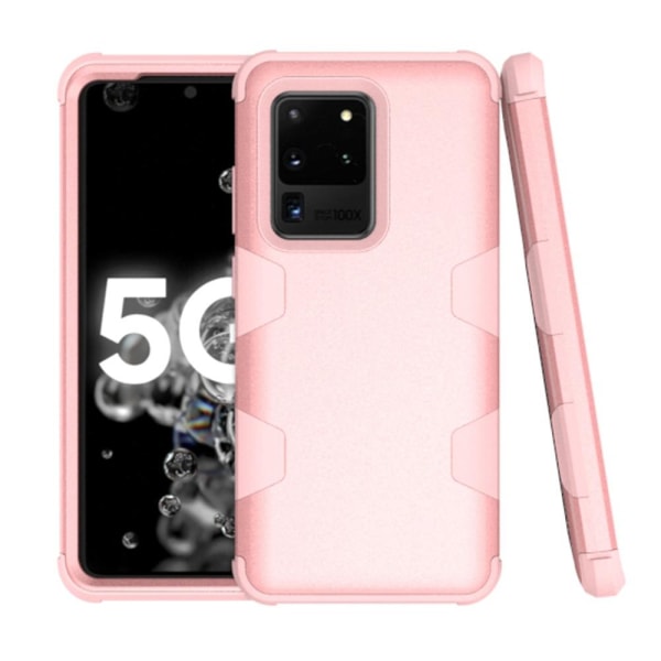 Samsung Galaxy S20 Ultra - Skyddsskal LEMAN Pink Rosa/Svart