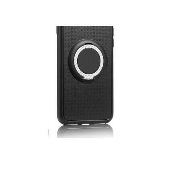 Galaxy S8 - Hiilikuitusuojakotelo rengaskannattimella FLOVEME Rosaröd Rosaröd