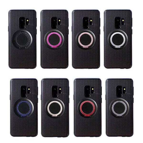 Samsung Galaxy S9 - Carbon-Skal med Ringhållare FLOVEME Guld
