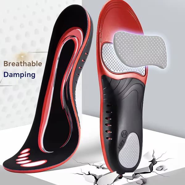 Plantar Fasciitis Insoles  Högt bågstöd & smärtlindring Medium