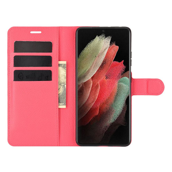 Samsung Galaxy S21 Ultra - Plånboksfodral Lila