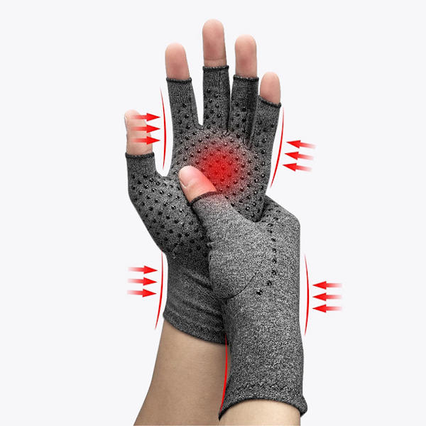 Artrit Kompress Handskar/Vantar Grå Medium