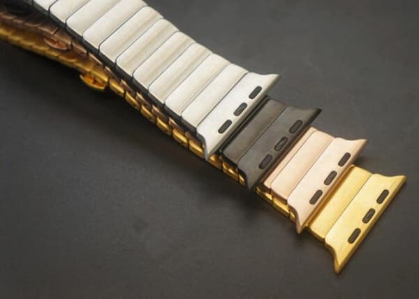 Apple Watch 38mm - Stilren stållänk i rostfritt stål Guld