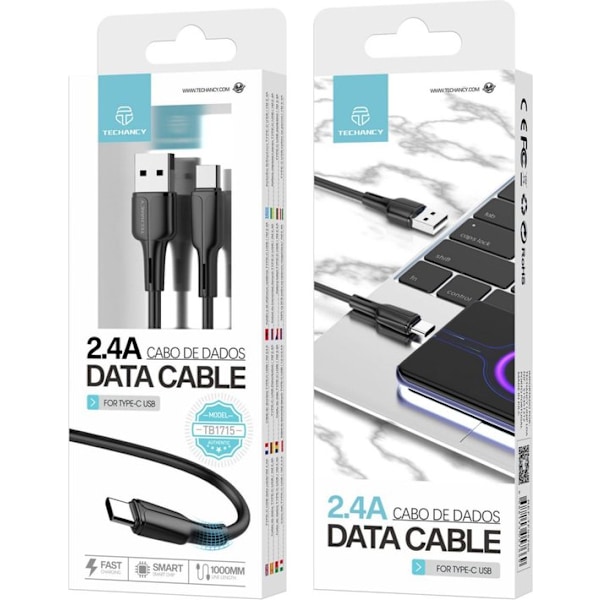 USB-C Laddkabel/1M/2.4A