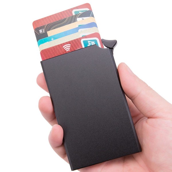 Smidig RFID-Skydd Korthållare Svart