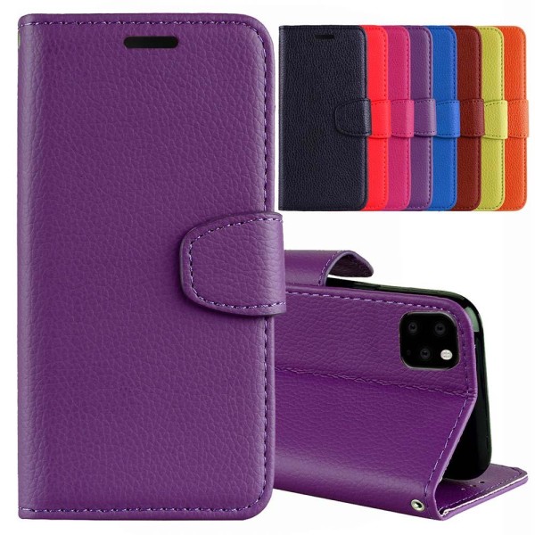 iPhone 11 Pro Max – käytännöllinen lompakkokotelo (NKOBEE) Purple Lila